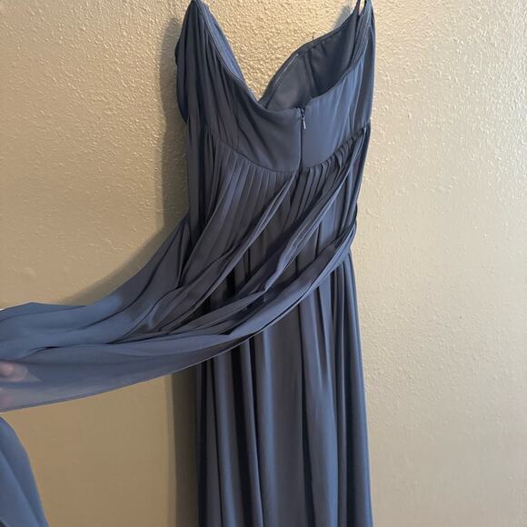 Jenny Yoo Navy Blue Mira Convertible Dress Size 8 - Picture 8 of 8